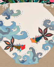 korean art, A moon jar full of love - DOKHBI ARTWORKS Hwang Jeong Hee Painting