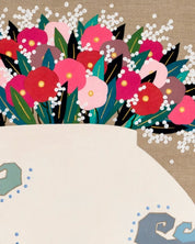 korean art, A moon jar full of love - DOKHBI ARTWORKS Hwang Jeong Hee Painting