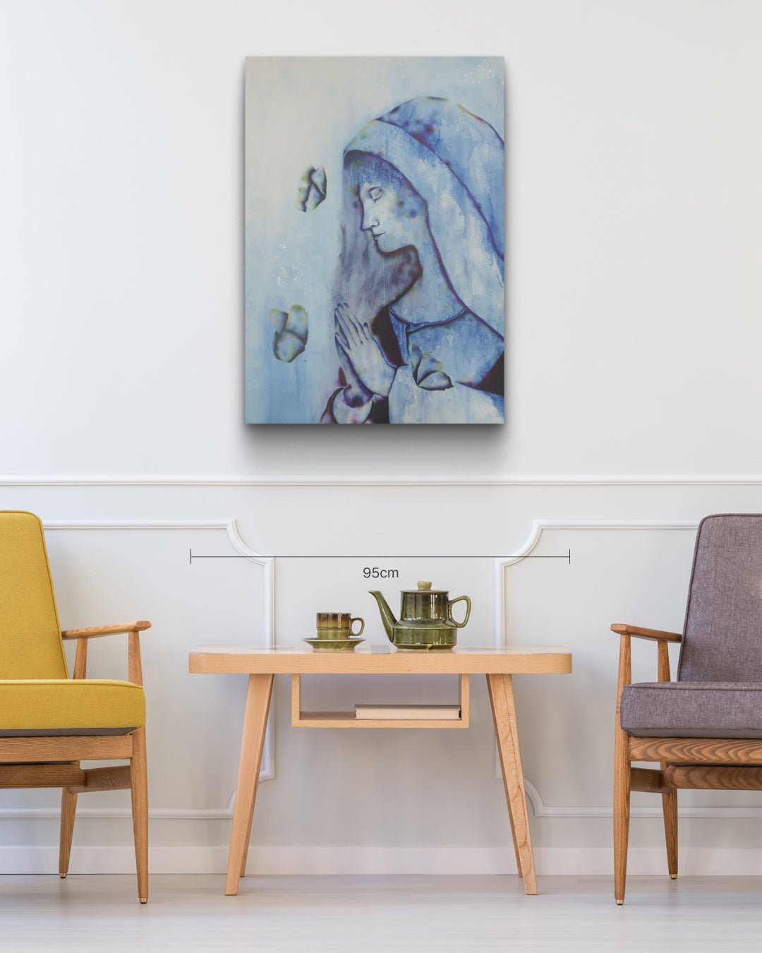 korean art, A Small Comfort for Those Seeking Salvation - DOKHBI ARTWORKS KIM JEONG YONG Painting