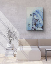 korean art, A Small Comfort for Those Seeking Salvation - DOKHBI ARTWORKS KIM JEONG YONG Painting