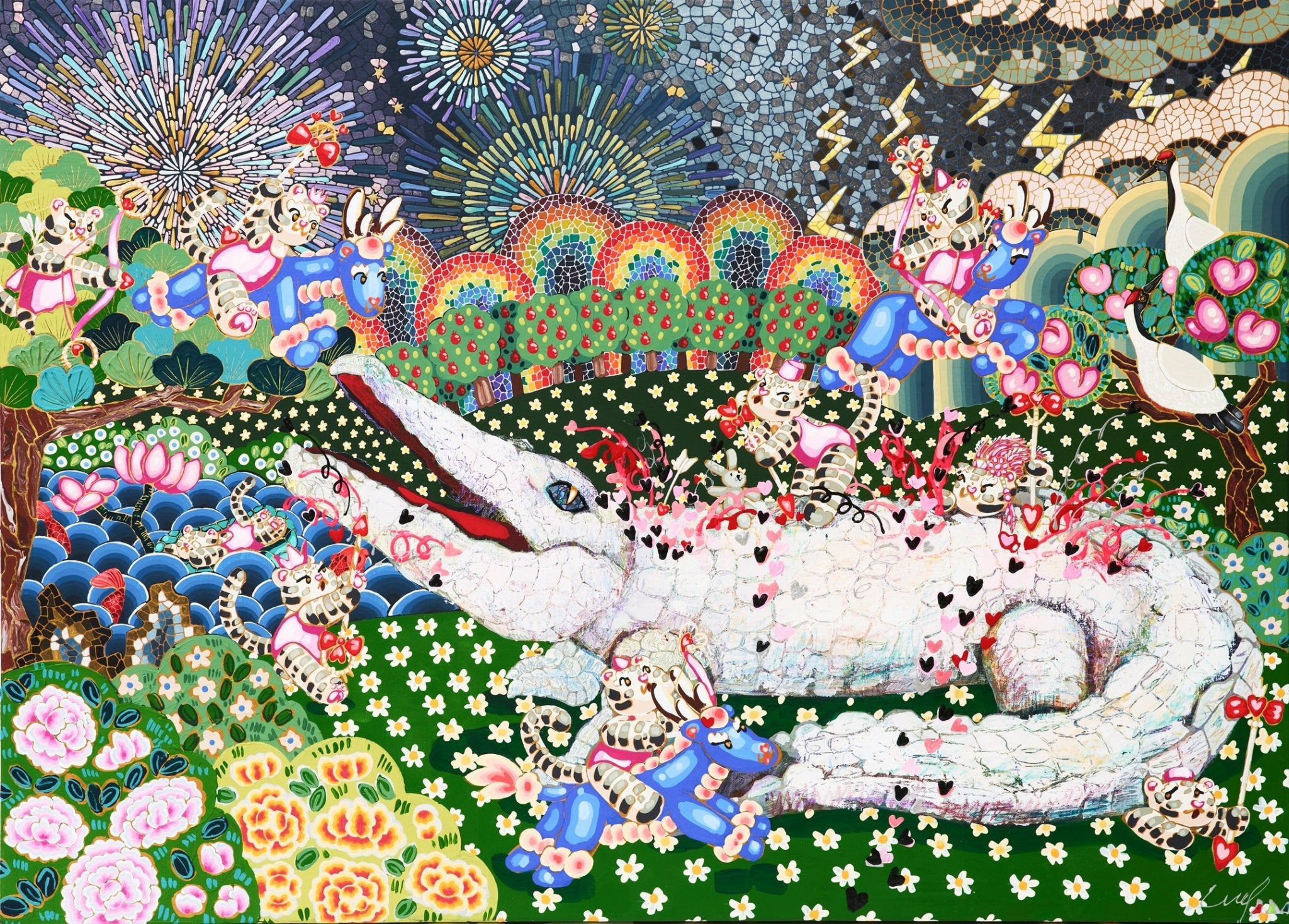 korean art, Act 2 Trauma Hunting - DOKHBI ARTWORKS Leeseo Noh Mixed Media