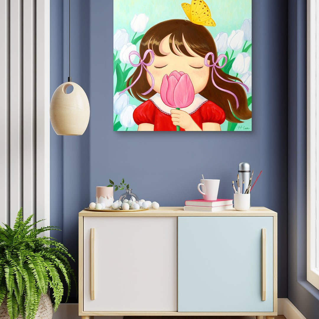 korean art, Affection - DOKHBI ARTWORKS Hyoji Lee Painting ARTWORKS dokkaebi dokebi k-art #original_value# DOKHBI