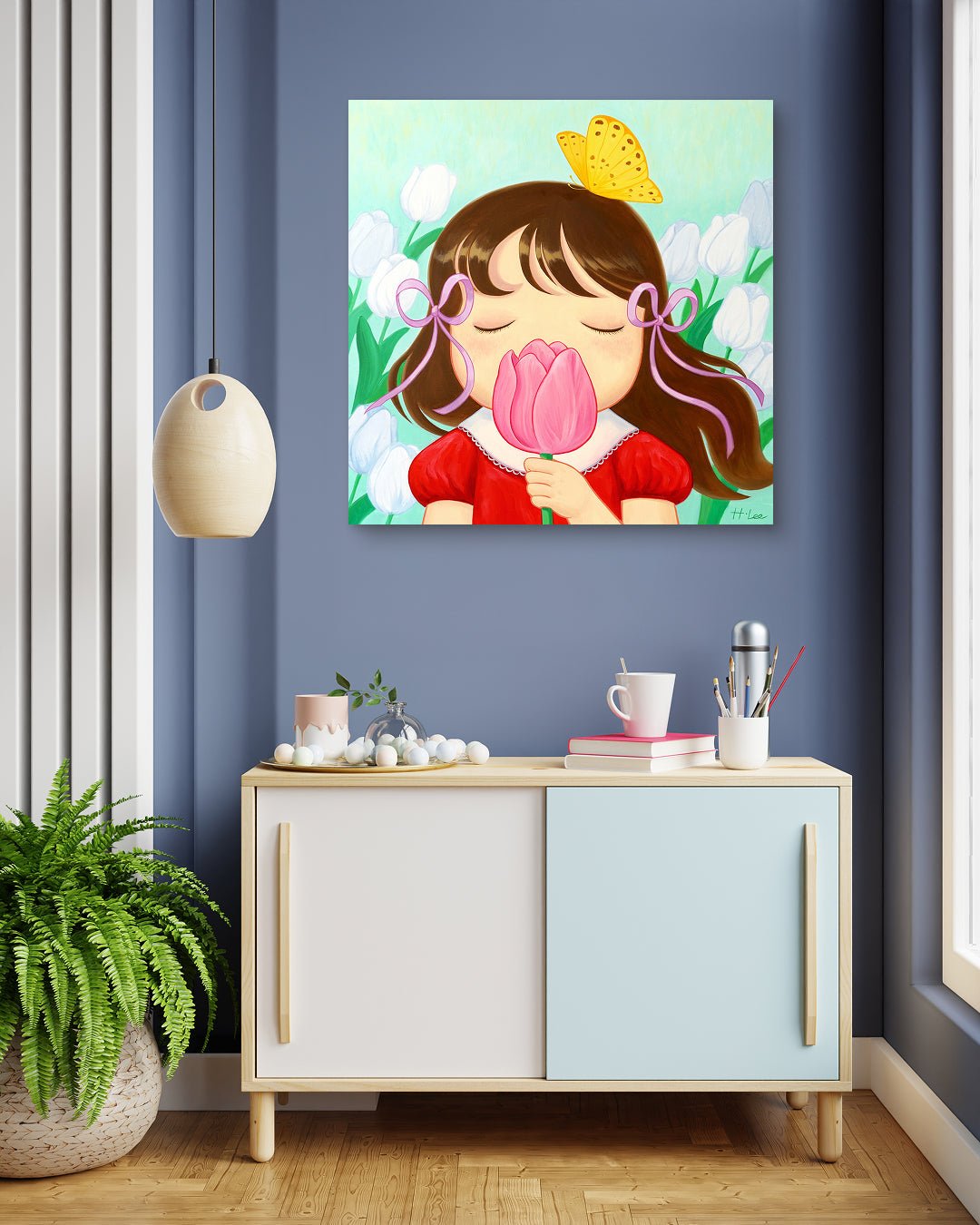 korean art, Affection - DOKHBI ARTWORKS Hyoji Lee Painting ARTWORKS dokkaebi dokebi k-art #original_value# DOKHBI