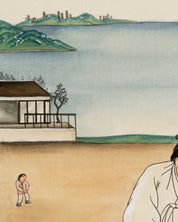 korean art, All the Moments We Shared 7 - DOKHBI $1000 ARTWORKS Ham Bo Kyung ARTWORKS dokkaebi dokebi k - art All the Moments We Shared 7 surface detail - silk on color by Ham Bo Kyung, Korean fine art 2024 DOKHBI