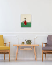 korean art, All the Moments We Shared 9 - DOKHBI $1000 ARTWORKS Ham Bo Kyung ARTWORKS dokkaebi dokebi k - art All the Moments We Shared 9 size reference 44x36.5cm - original Korean silk painting by Ham Bo Kyung DOKHBI