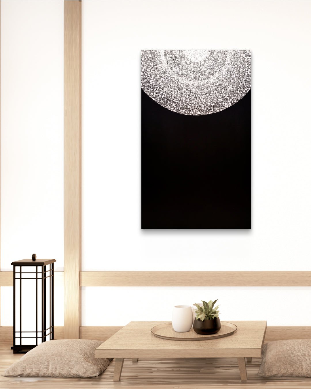 korean art, ANIMA variation series - DOKHBI ARTWORKS Kim sun hyeon Mixed Media ARTWORKS dokkaebi dokebi k - art ANIMA Variation Series by Kim Sun Hyeon displayed in modern living room, original Korean mixed media painting 2023 DOKHBI