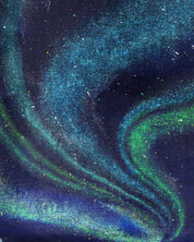 korean art, Aurora shining on a winter night 4 - DOKHBI ARTWORKS Mint Painting