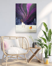 korean art, Aurora shining on a winter night 5 - DOKHBI ARTWORKS Mint Painting ARTWORKS dokkaebi dokebi k - art Korean contemporary painting Aurora shining on a winter night 5 by Mint, interior wall art decor DOKHBI