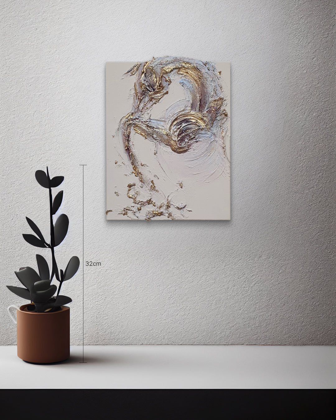 korean art, Bam II - DOKHBI $1000 ARTWORKS Mixed Media ARTWORKS dokkaebi dokebi k - art Bam II size reference 27.3x22cm - original Korean mixed media by SHIN EUNG DOKHBI