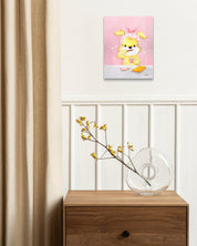 korean art, Bath time_Brushing my teeth - DOKHBI $1000 ARTWORKS Mint ARTWORKS dokkaebi dokebi k - art Korean contemporary painting Bath time_Brushing my teeth by Mint, interior wall art decor DOKHBI