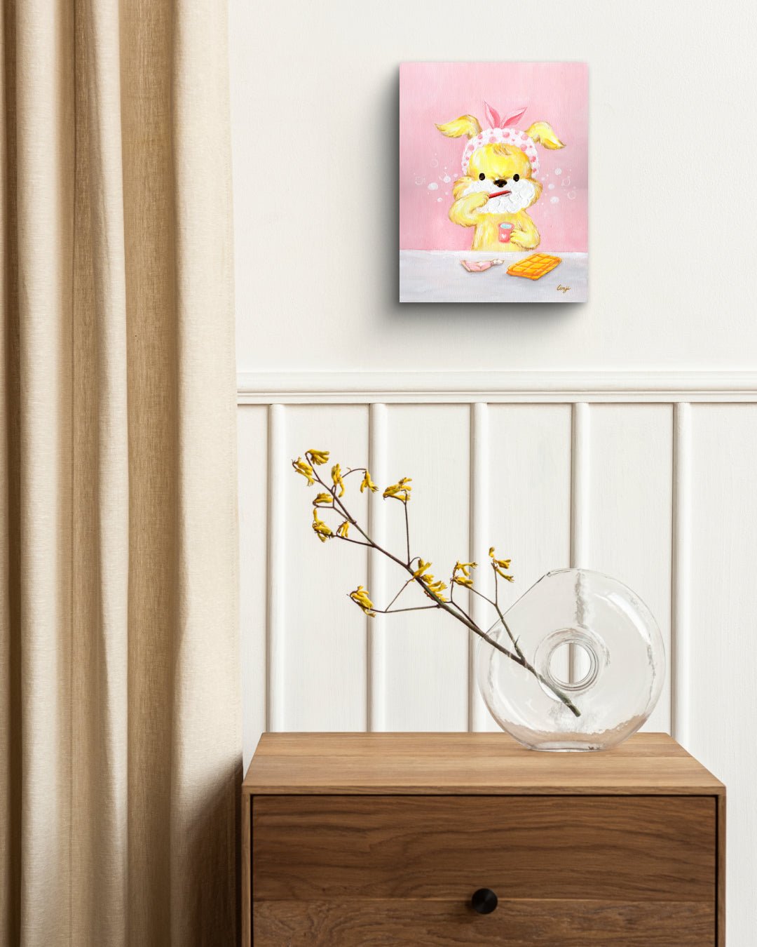 korean art, Bath time_Brushing my teeth - DOKHBI $1000 ARTWORKS Mint