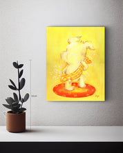 korean art, Bath time_Drying off with a towel - DOKHBI $1000 ARTWORKS Mint