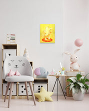 korean art, Bath time_Drying off with a towel - DOKHBI $1000 ARTWORKS Mint ARTWORKS dokkaebi dokebi k - art Korean contemporary painting Bath time_Drying off with a towel by Mint, interior wall art decor DOKHBI