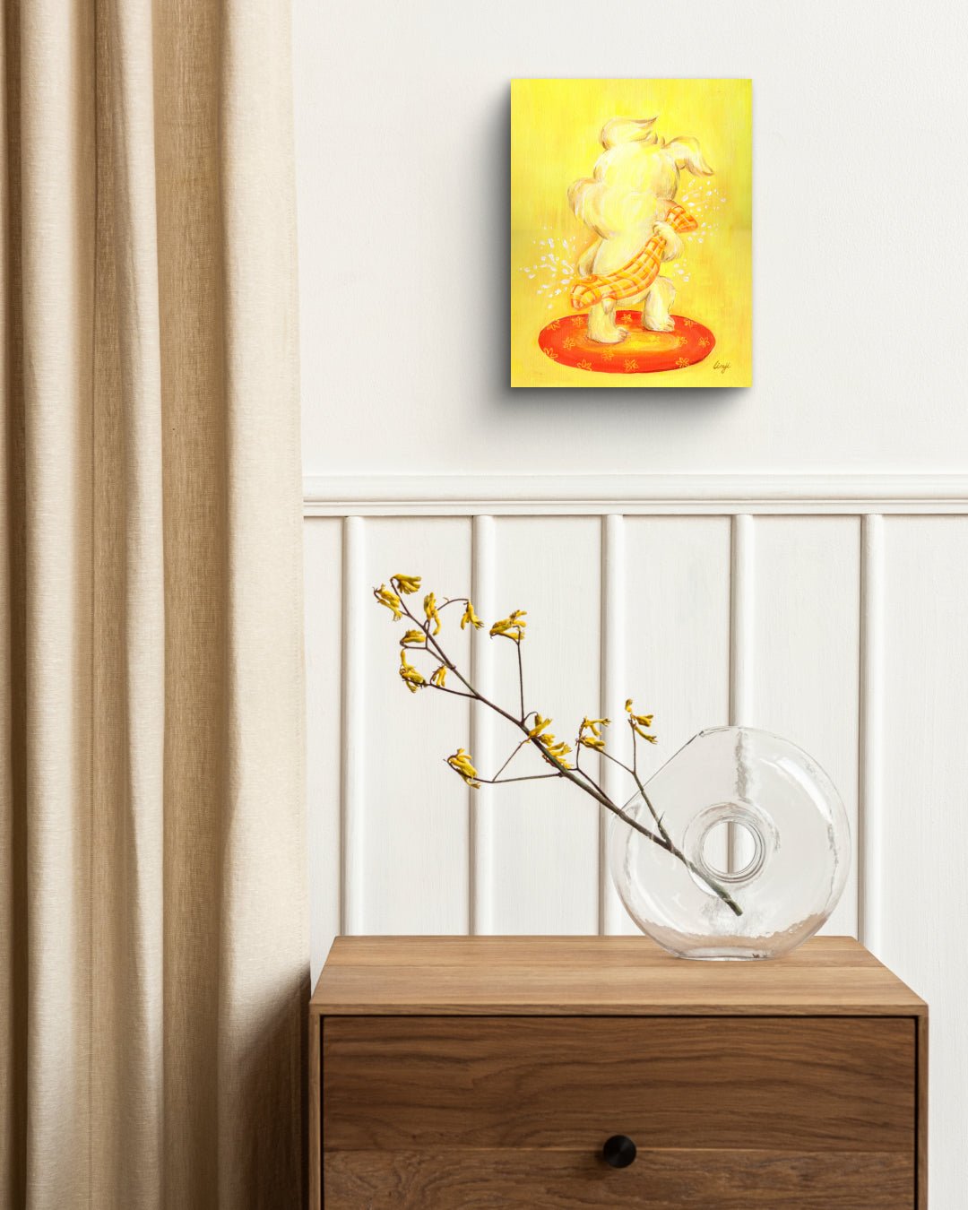 korean art, Bath time_Drying off with a towel - DOKHBI $1000 ARTWORKS Mint