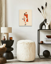 korean art, Be the Master Wherever You Are 6 - DOKHBI $1000 ARTWORKS Ham Bo Kyung ARTWORKS dokkaebi dokebi k - art Be the Master Wherever You Are 6 by Ham Bo Kyung displayed in modern living room, original Korean silk painting 2025 DOKHBI