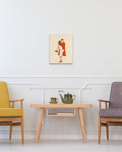 korean art, Be the Master Wherever You Are 6 - DOKHBI $1000 ARTWORKS Ham Bo Kyung ARTWORKS dokkaebi dokebi k - art Be the Master Wherever You Are 6 size reference 44x34cm - original Korean silk painting by Ham Bo Kyung DOKHBI