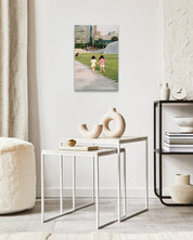 Best Friend by SeongHa LEE displayed in modern living room, original Korean fine art photography 2024