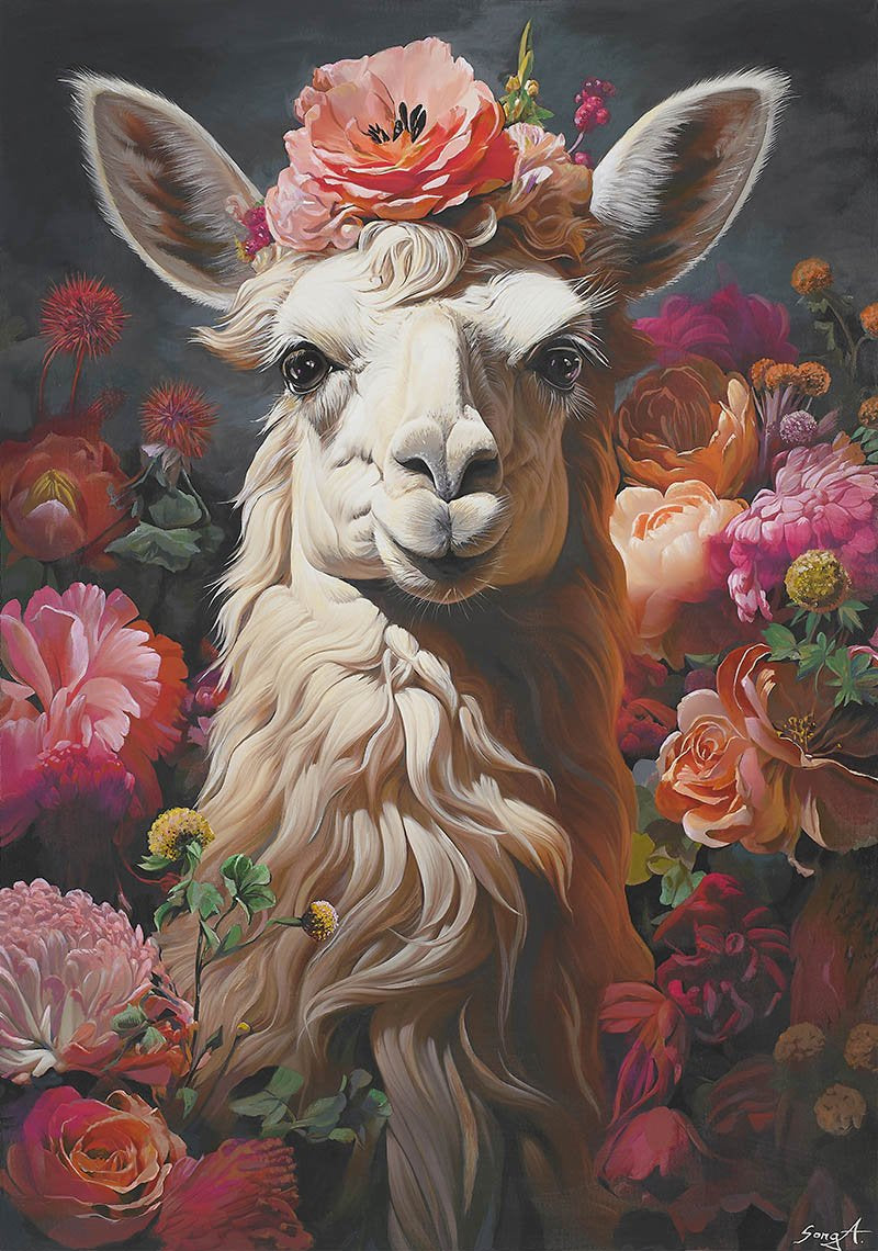 Blooming Camel - Acrylic on Canvas 63.5x90.9cm by Yun Song-A, Korean Contemporary Art 2024