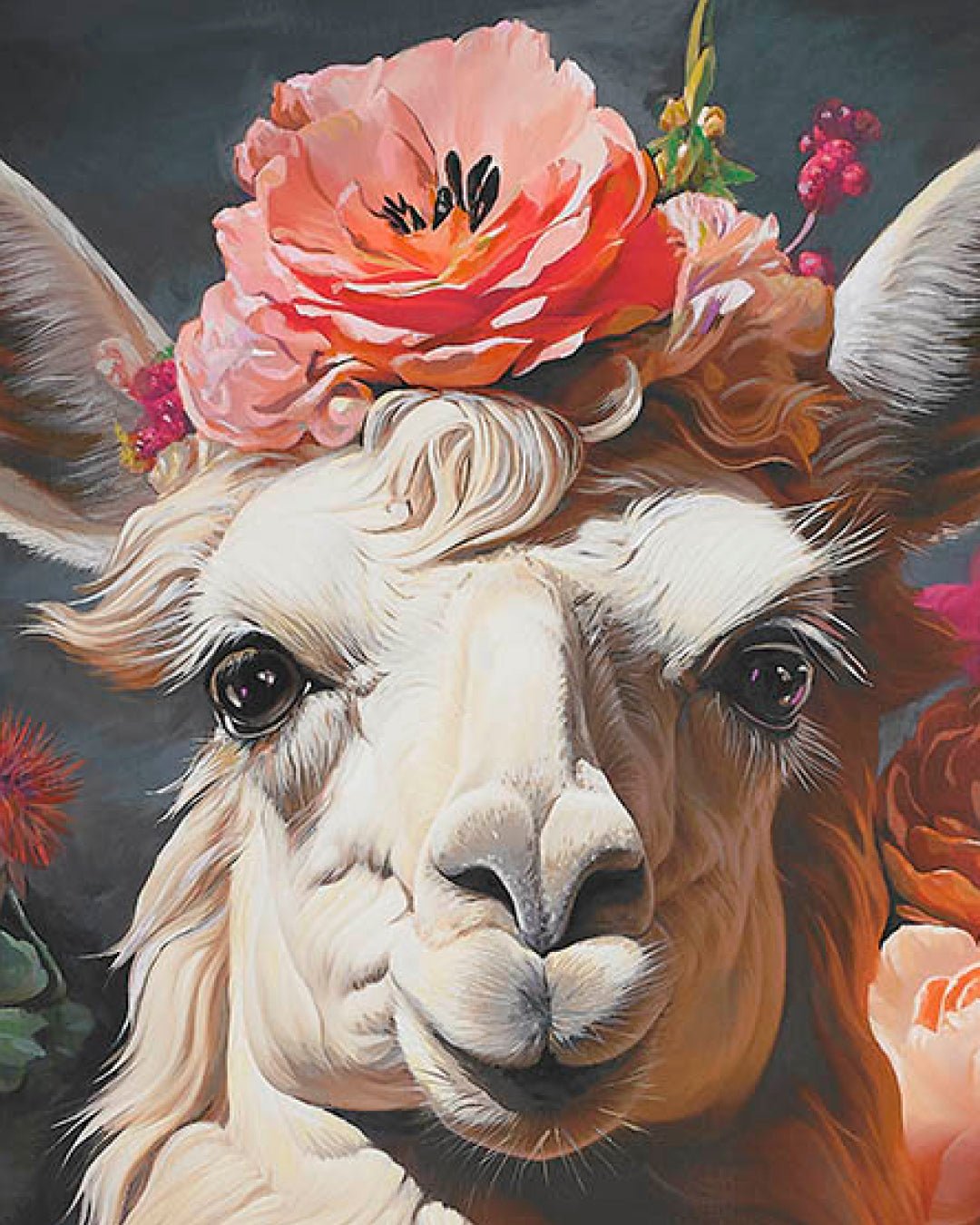 korean art, Blooming Camel - DOKHBI ARTWORKS Painting Yun Song - A ARTWORKS dokkaebi dokebi k - art Blooming Camel close - up detail, brushwork texture by Korean artist Yun Song - A DOKHBI