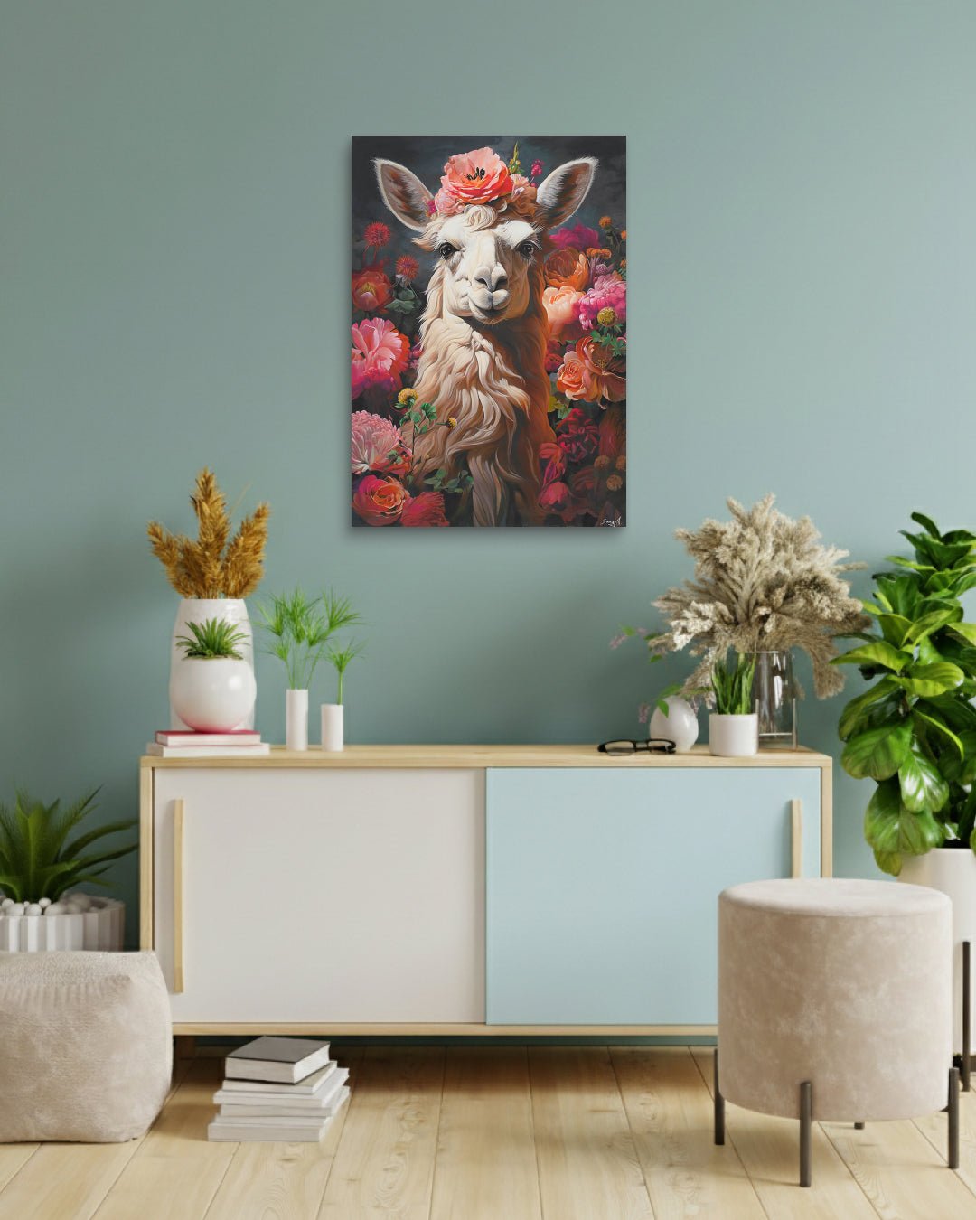 korean art, Blooming Camel - DOKHBI ARTWORKS Painting Yun Song - A ARTWORKS dokkaebi dokebi k - art Korean contemporary painting Blooming Camel by Yun Song - A, interior wall art decor DOKHBI