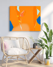 Blossom no.14 by Lee Eun Bi displayed in modern living room, original Korean painting 2024