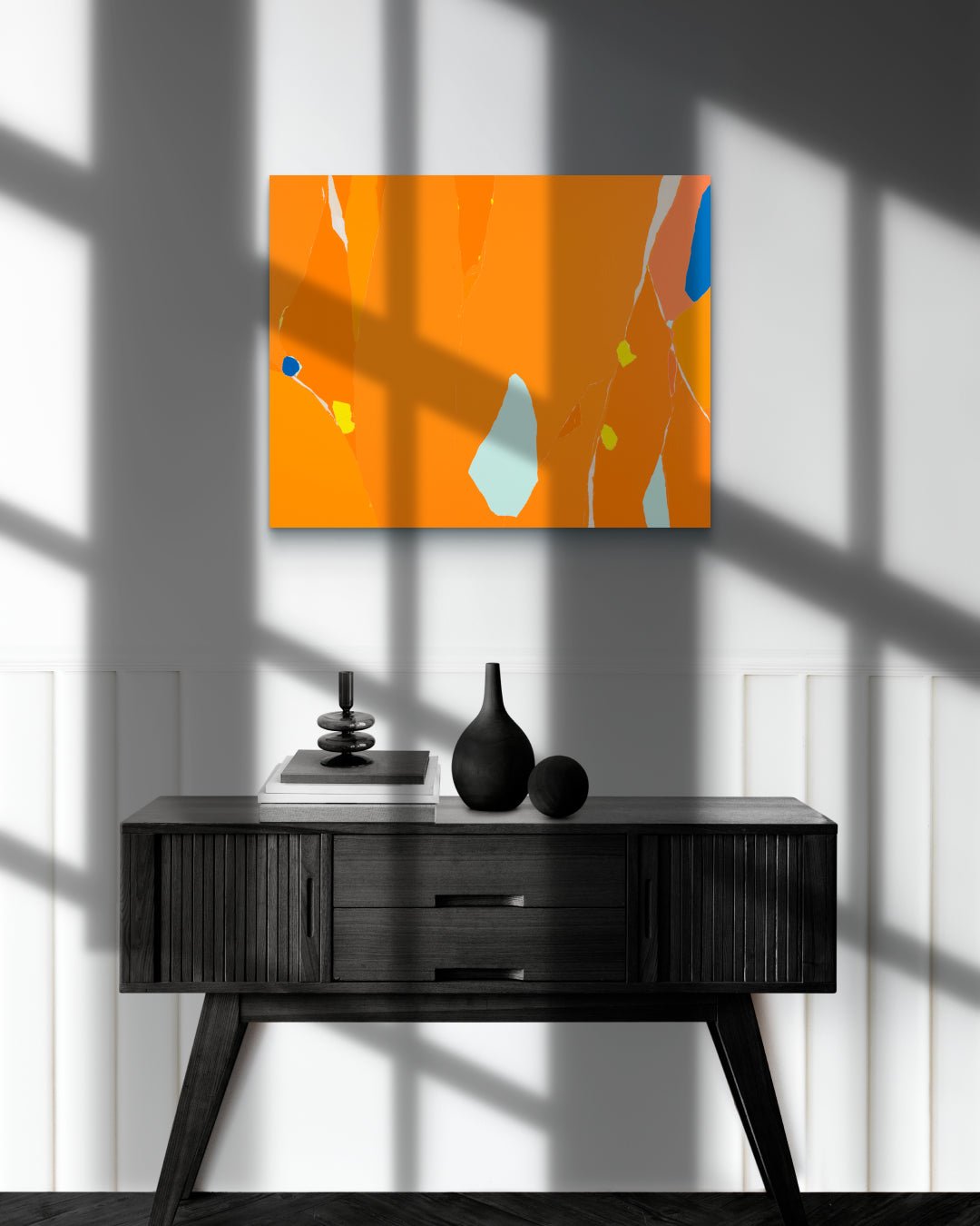 Korean contemporary painting Blossom no.15 by Lee Eun Bi, interior wall art decor