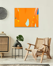 Blossom no.15 by Lee Eun Bi displayed in modern living room, original Korean painting 2024