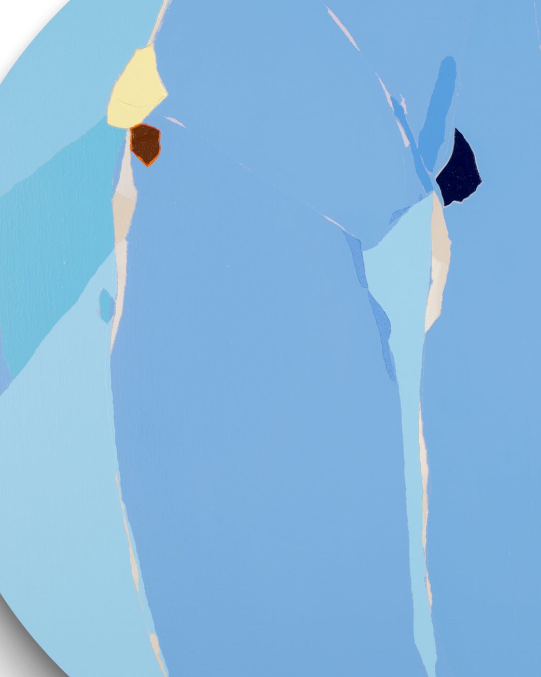 Blossom no.16 surface detail - Acrylic on Canvas by Lee Eun Bi, Korean fine art 2024