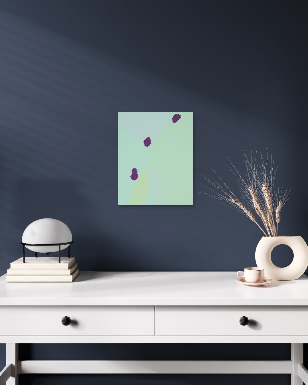 Korean contemporary painting Blossom no.27-2 series by Lee Eun Bi, interior wall art decor