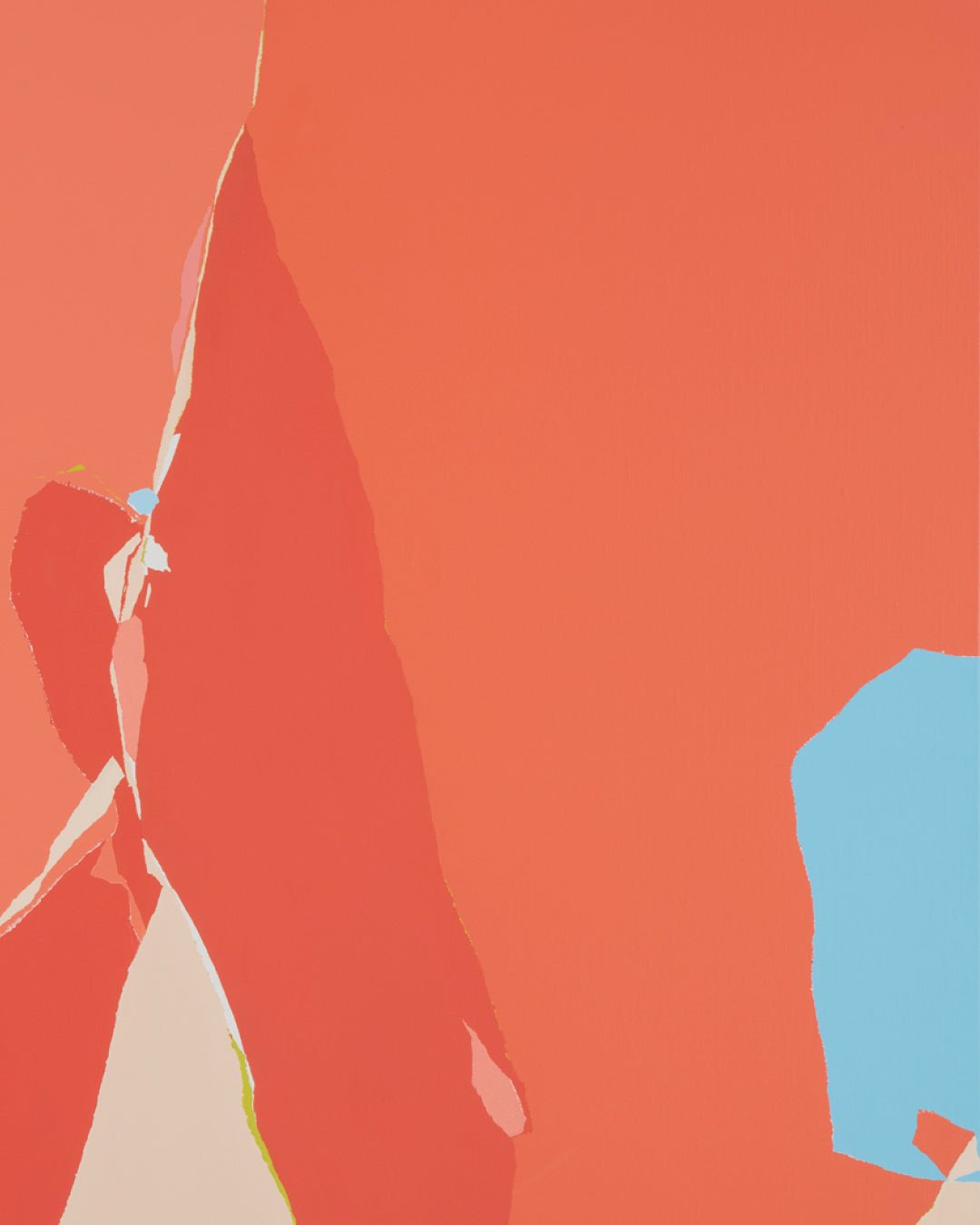 Blossom no.3 surface detail - Acrylic on Canvas by Lee Eun Bi, Korean fine art 2024