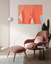 Korean contemporary painting Blossom no.3 by Lee Eun Bi, interior wall art decor