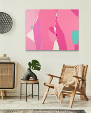 Korean contemporary painting Blossom no.6 by Lee Eun Bi, interior wall art decor