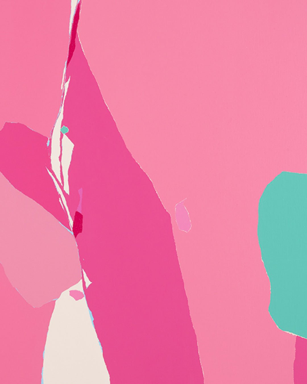 Blossom no.6 surface detail - Acrylic on Canvas by Lee Eun Bi, Korean fine art 2024