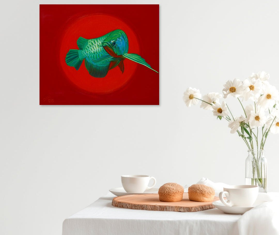 korean art, Blue Dragon - DOKHBI ARTWORKS Lee Doo Ri Painting