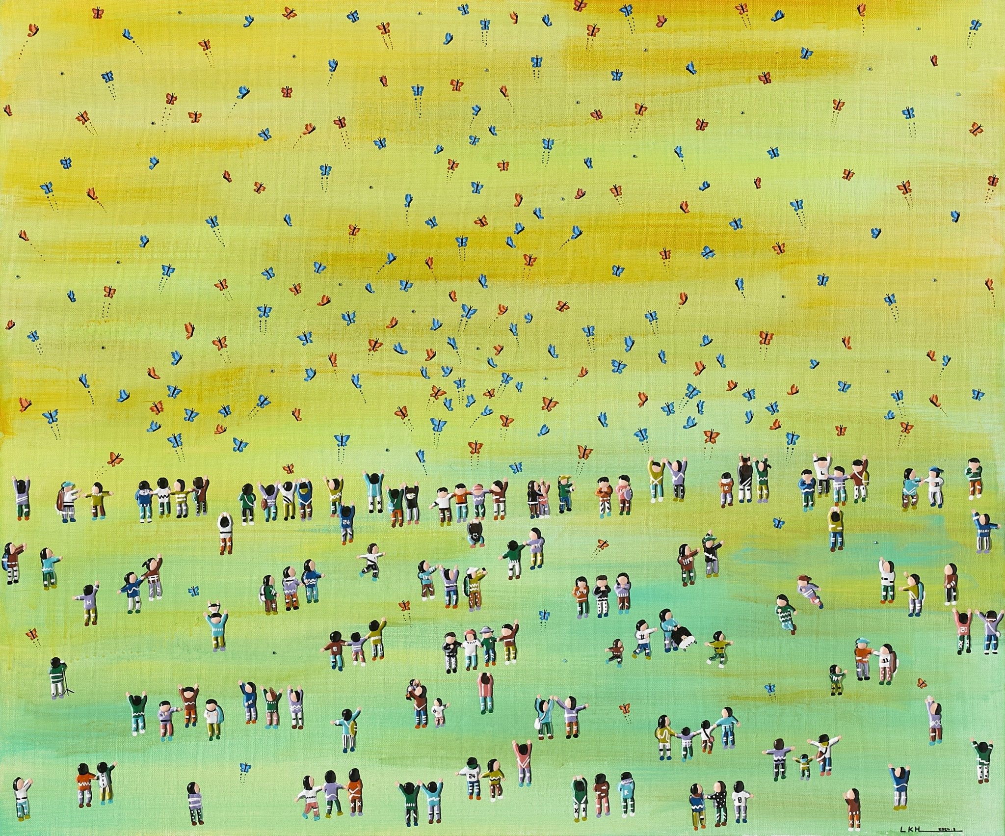 korean art, Butterfly - DOKHBI ARTWORKS Lee Kyoung Hyun Painting