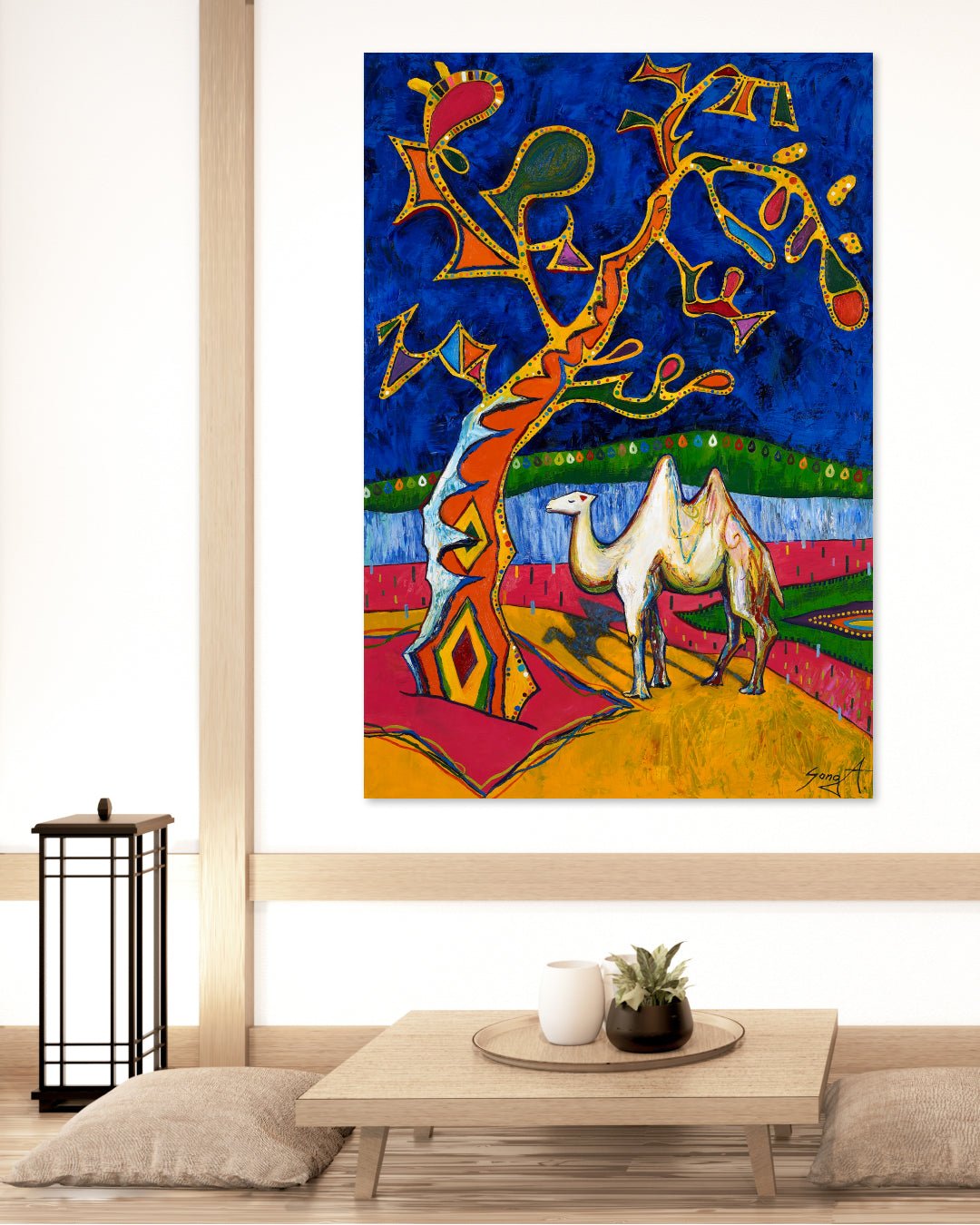 korean art, Camel Fantasy - DOKHBI ARTWORKS Painting Yun Song-A