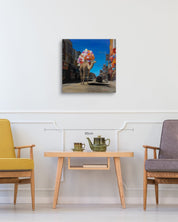 korean art, Camel in Town - DOKHBI ARTWORKS Painting Yun Song - A ARTWORKS dokkaebi dokebi k - art Camel in Town size reference 60.6x60.6cm - original Korean painting by Yun Song - A DOKHBI