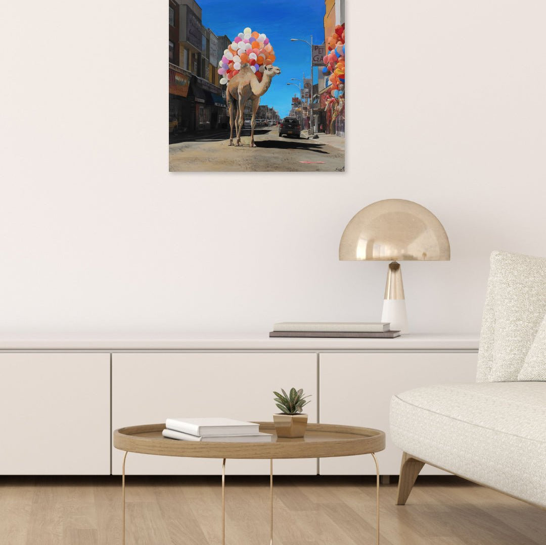 korean art, Camel in Town - DOKHBI ARTWORKS Painting Yun Song - A