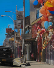 korean art, Camel in Town - DOKHBI ARTWORKS Painting Yun Song - A ARTWORKS dokkaebi dokebi k - art Camel in Town surface detail - Acrylic on Canvas by Yun Song - A, Korean fine art 2024 DOKHBI