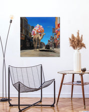 korean art, Camel in Town - DOKHBI ARTWORKS Painting Yun Song - A