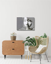 korean art, Camouflaged selves Crop(gray) - DOKHBI ARTWORKS Kim Min Kyoung Mixed Media