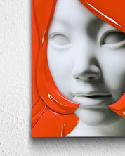 korean art, Camouflaged selves Crop(orange) - DOKHBI ARTWORKS Kim Min Kyoung Mixed Media