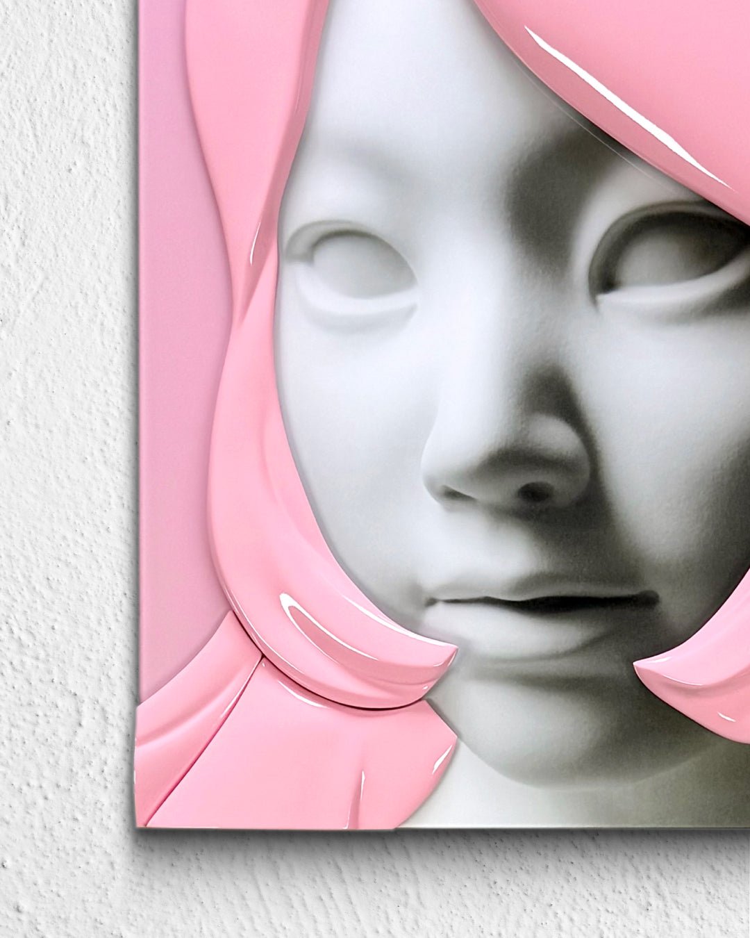 korean art, Camouflaged selves Crop(pink) - DOKHBI ARTWORKS Kim Min Kyoung Mixed Media