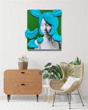 Camouflaged selves cutting hair - DOKHBI ARTWORKS Kim Min Kyoung Mixed Media