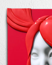 korean art, Camouflaged selves cutting hair - DOKHBI ARTWORKS Kim Min Kyoung Mixed Media