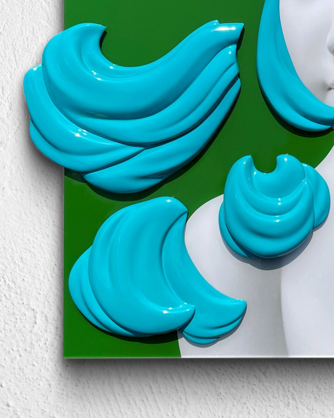 Camouflaged selves cutting hair - DOKHBI ARTWORKS Kim Min Kyoung Mixed Media