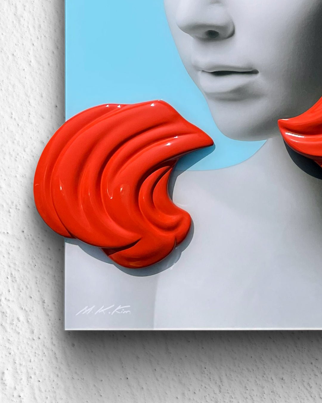 Camouflaged selves cutting hair - DOKHBI ARTWORKS Kim Min Kyoung Mixed Media