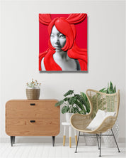 korean art, Camouflaged selves cutting hair - DOKHBI ARTWORKS Kim Min Kyoung Mixed Media