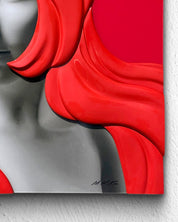 korean art, Camouflaged selves cutting hair - DOKHBI ARTWORKS Kim Min Kyoung Mixed Media