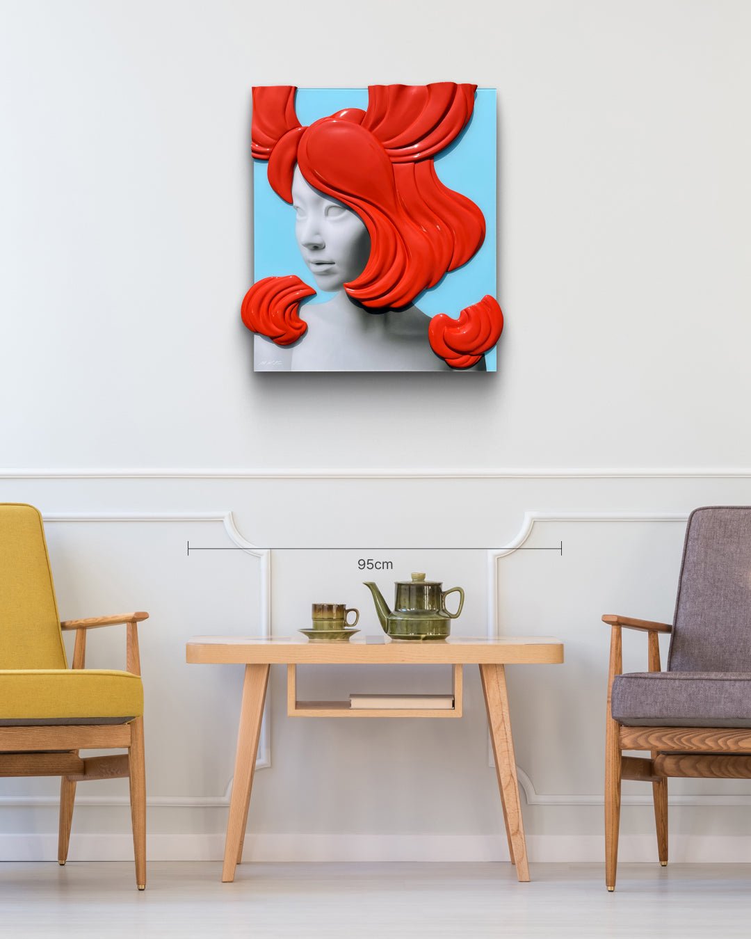 Camouflaged selves cutting hair - DOKHBI ARTWORKS Kim Min Kyoung Mixed Media